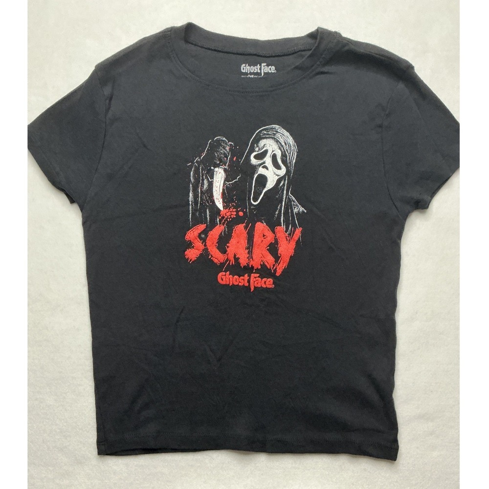 Ghost Face Scary Movie Graphic T-Shirt Black Small Bioworld Scream Horror
